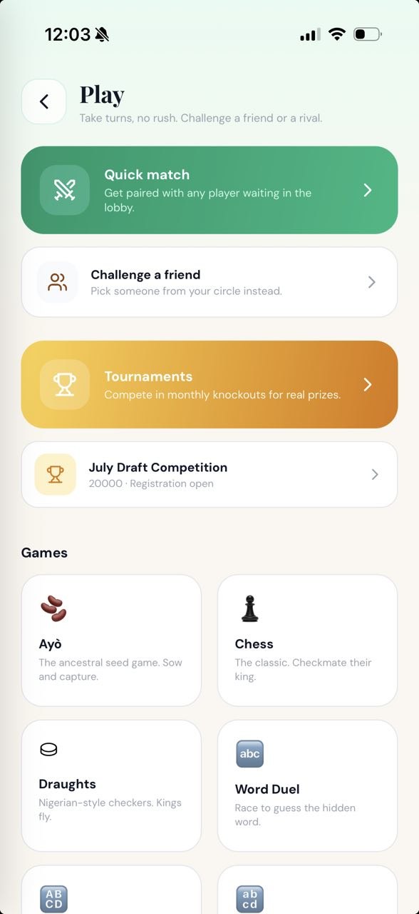 Ifẹ̀ App Interface 1